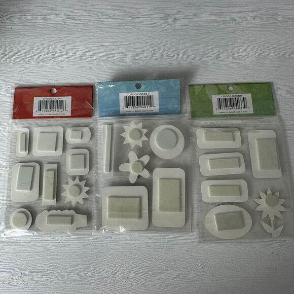 DCWV Scrapbooking Stickers Summer Beach Theme Pop Up Dimensional Acid Free - Picture 5 of 5